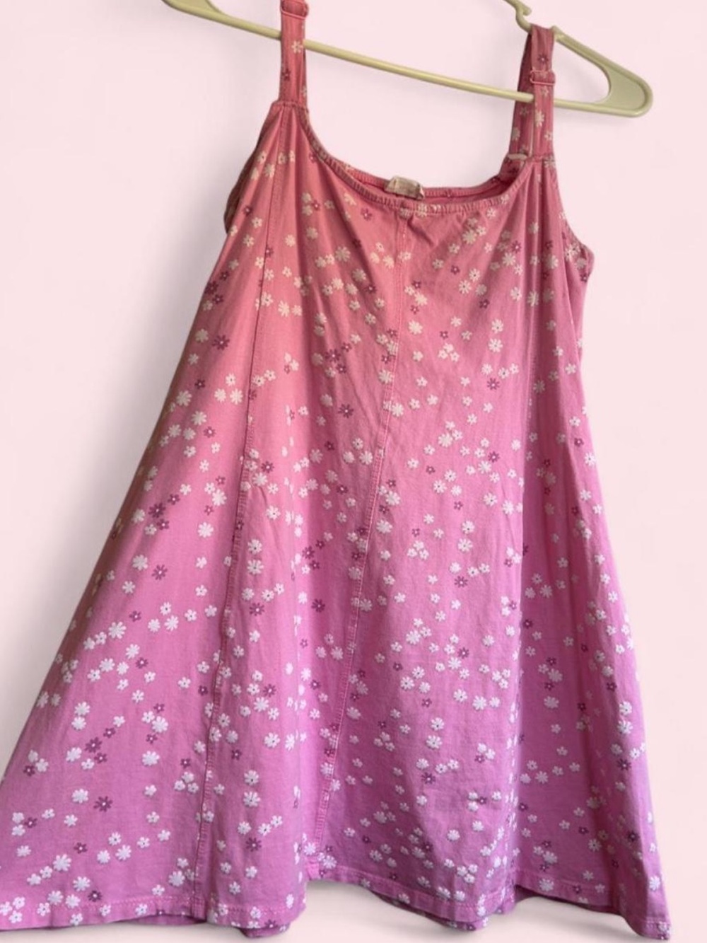 Cotton On Pink Floral Slip Dress with White Daisies - Picture 2 of 5